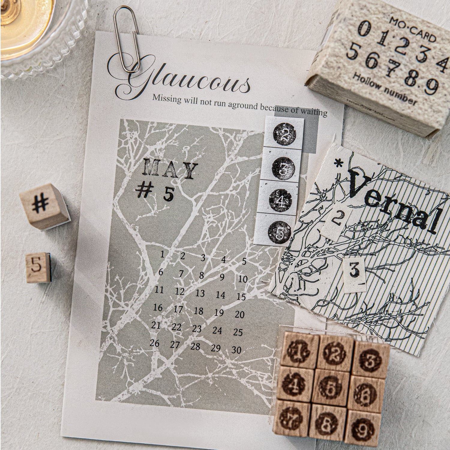 Digital Beech Wood Stamps