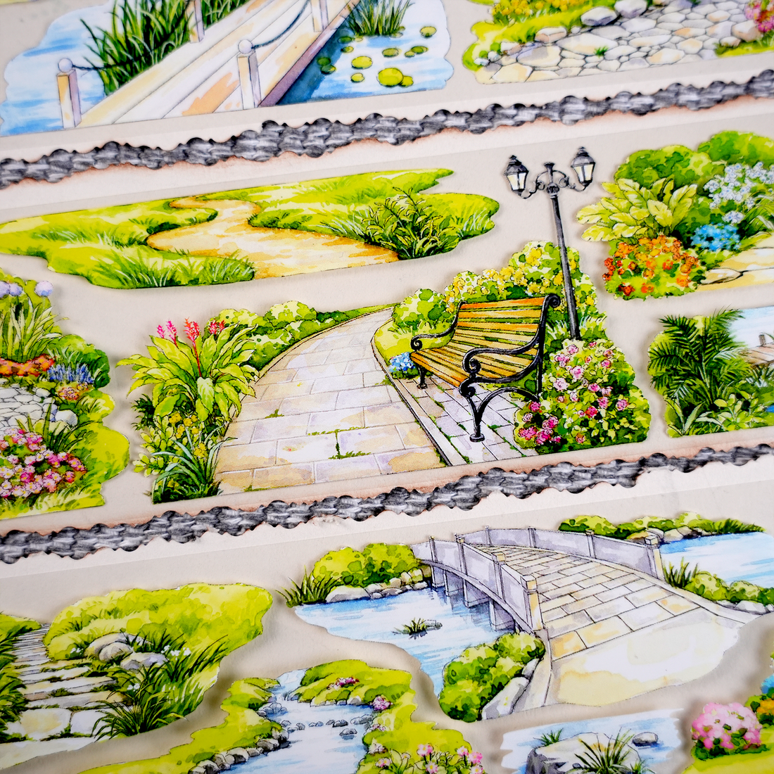 【BOBOYU】Park Trail Landscaping Tape