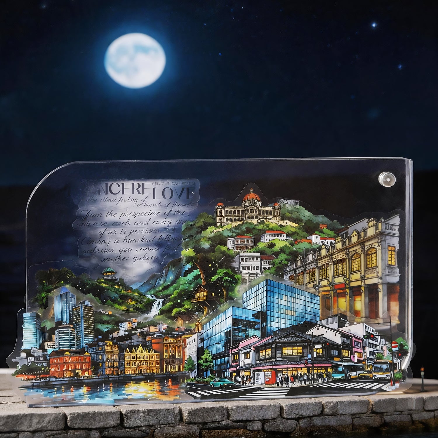 Light Up The Long Night Sticker For Scrapbooking and Journaling | MOOBOOM