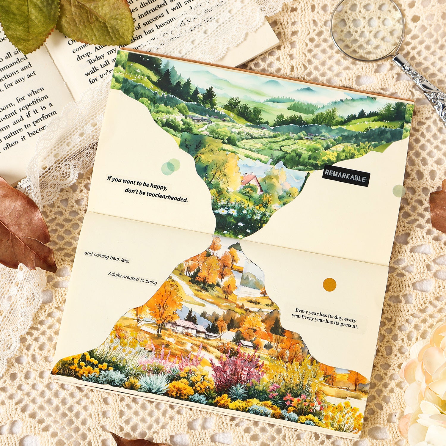 Thoughts of Returning To the Woods Landscape Sticker