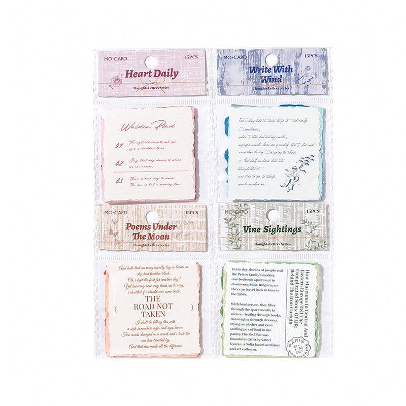 Thoughts Letter Series Scrapbooking Paper