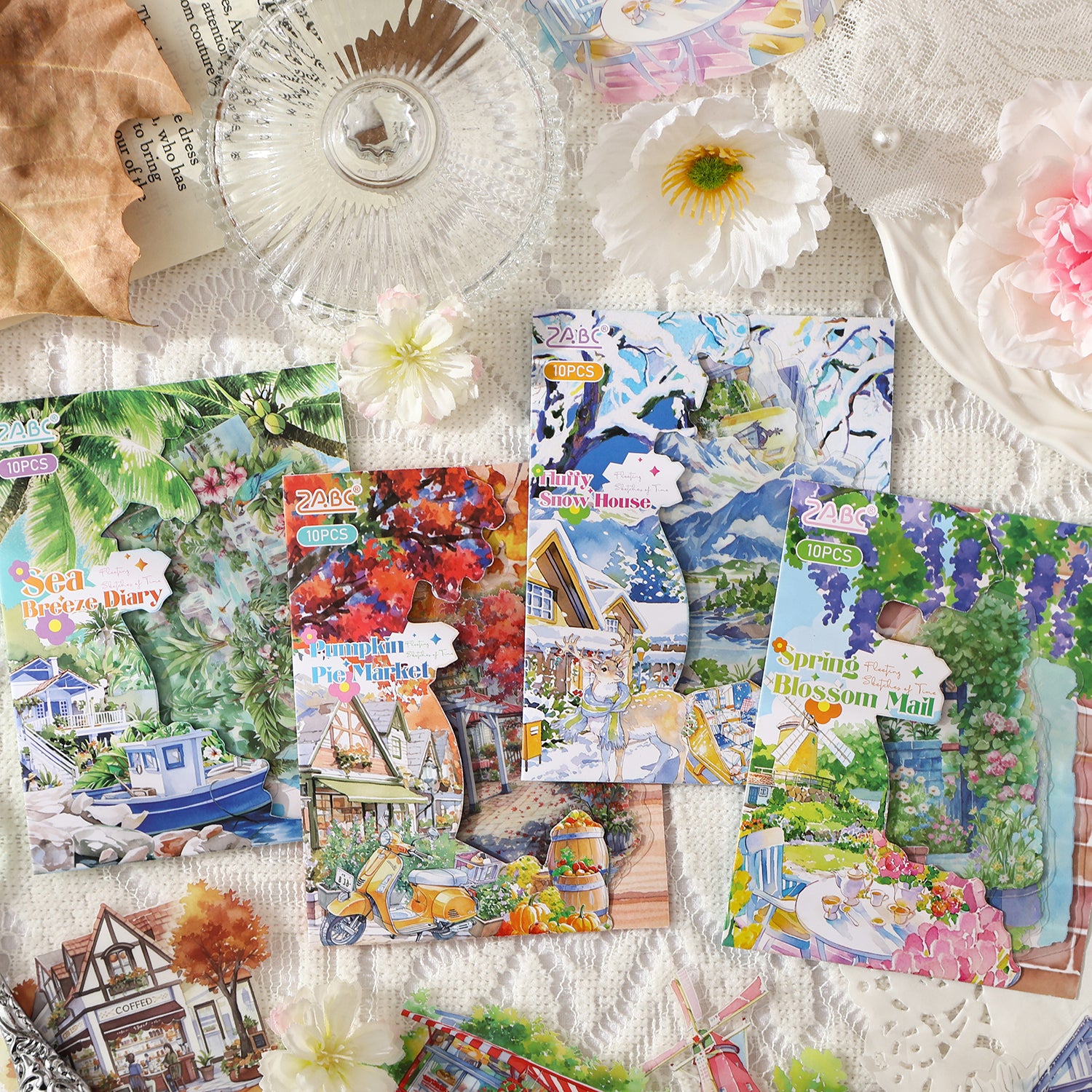 Light Sketch of Seasons PET Sticker