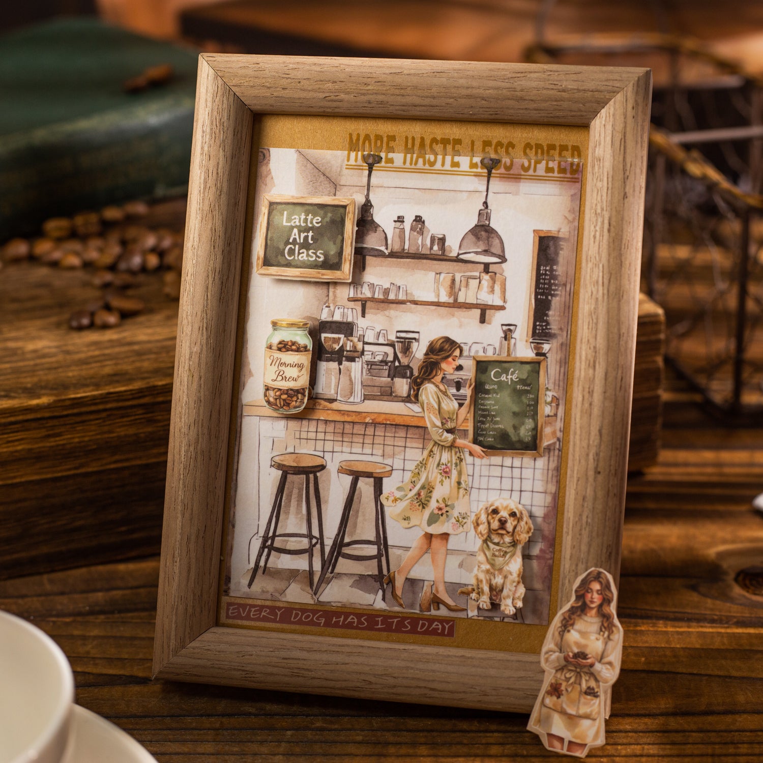 The Story of the Coffee Shop Sticker Book