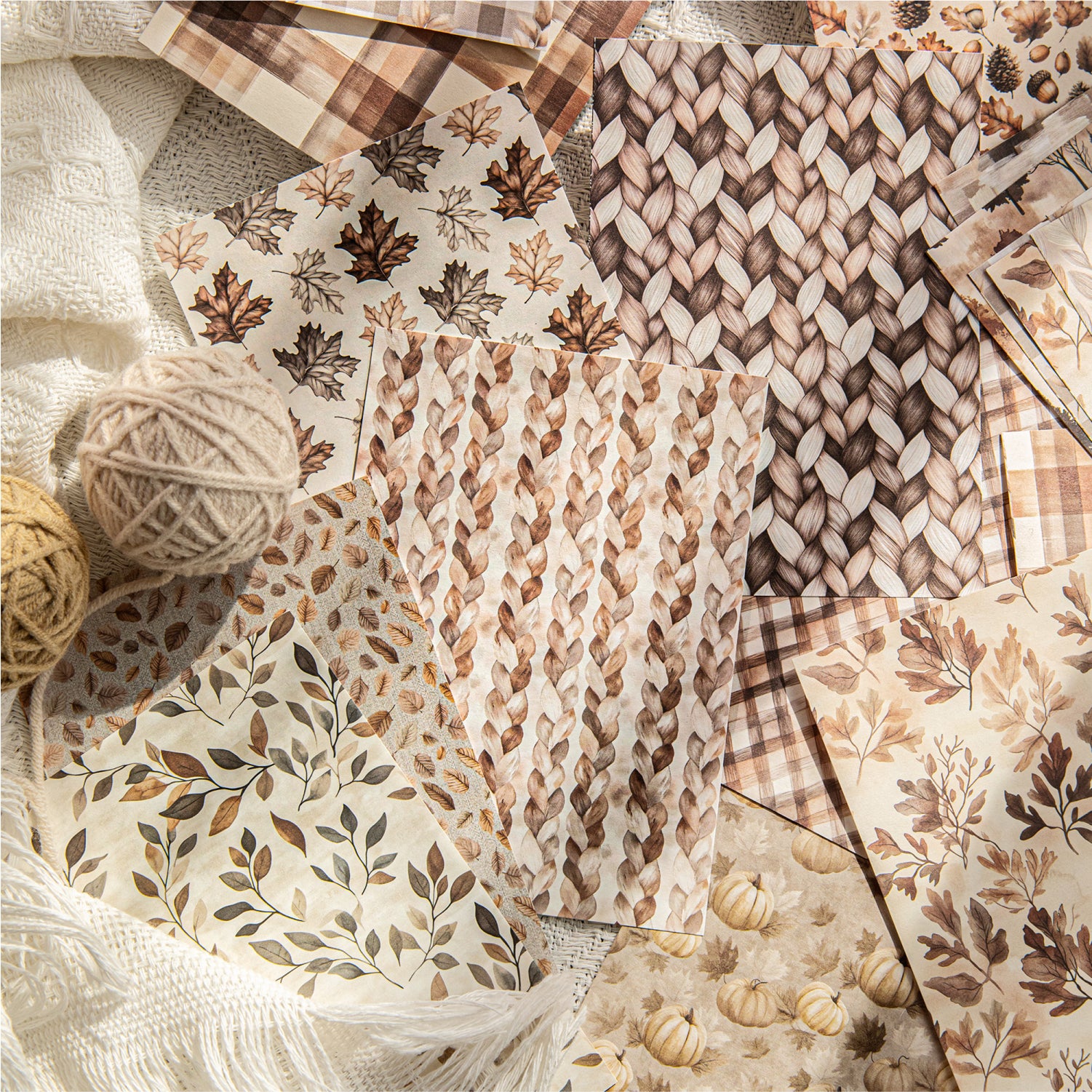 Roaming Autumn and Winter Scrapbooking Paper