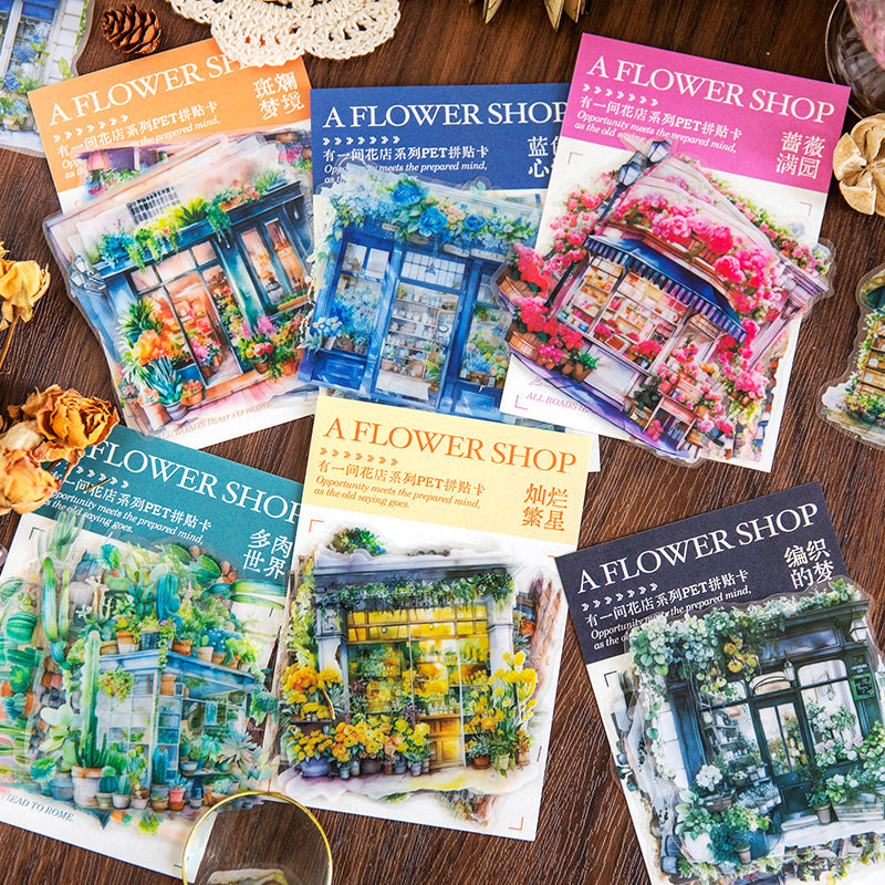 The flower shop PET Sticker