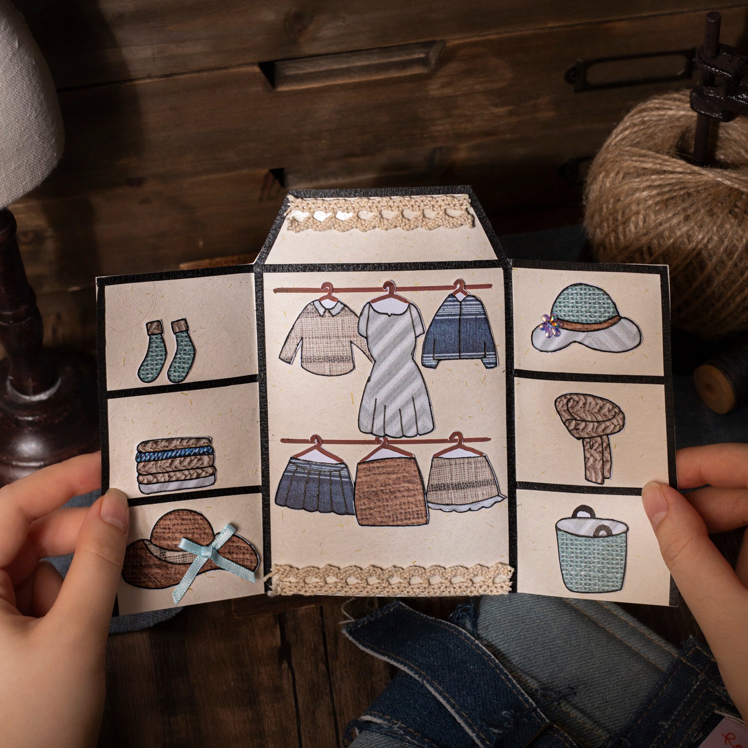 Hand-knitting artisan Washi Sticker