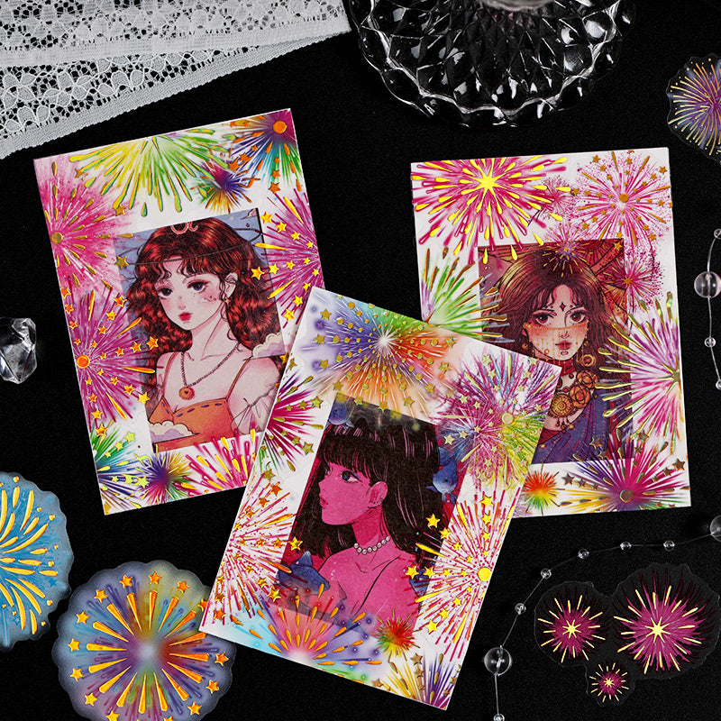 Fluorescent Night Language PET Sticker