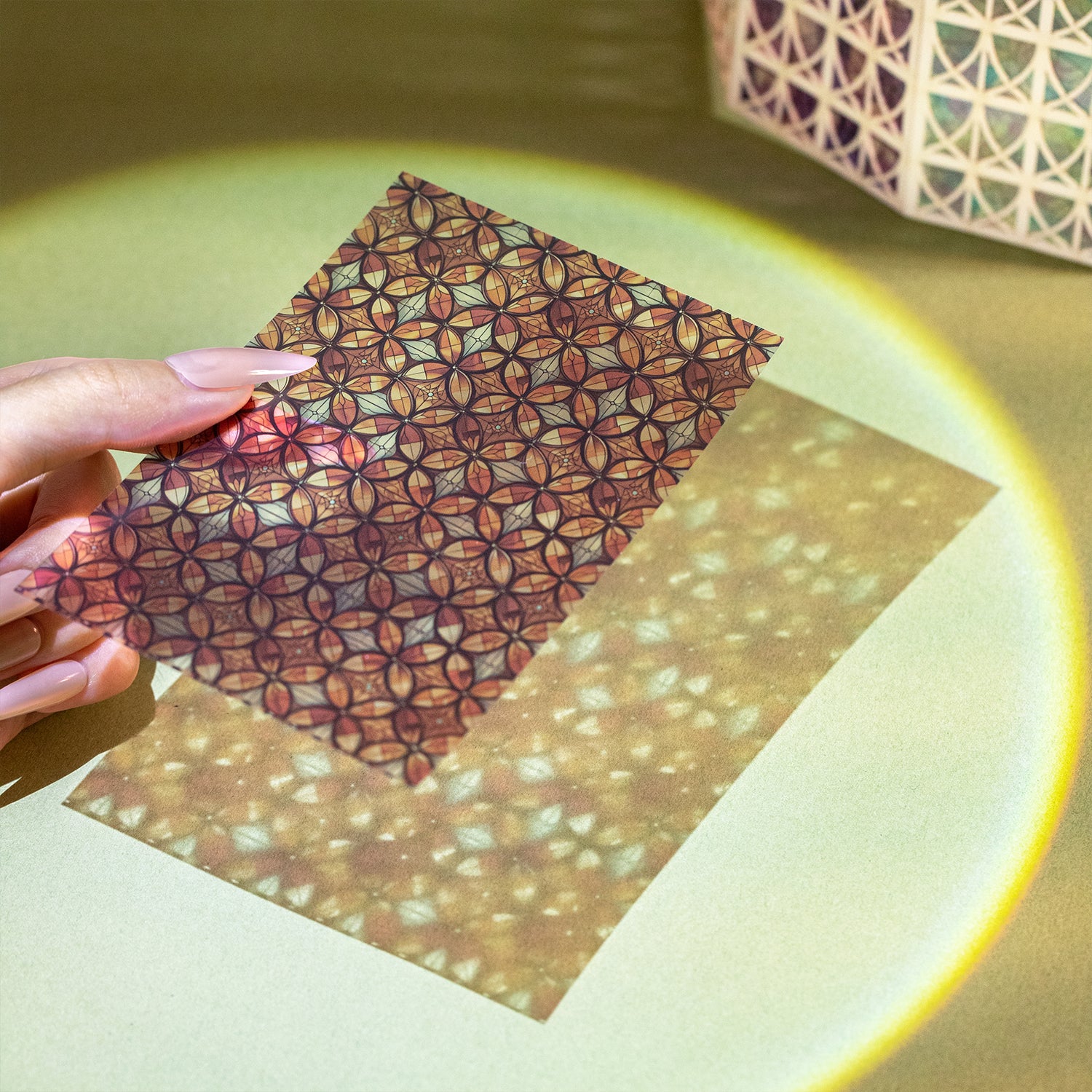 Light & Shadow Stained Glass Scrapbooking Paper