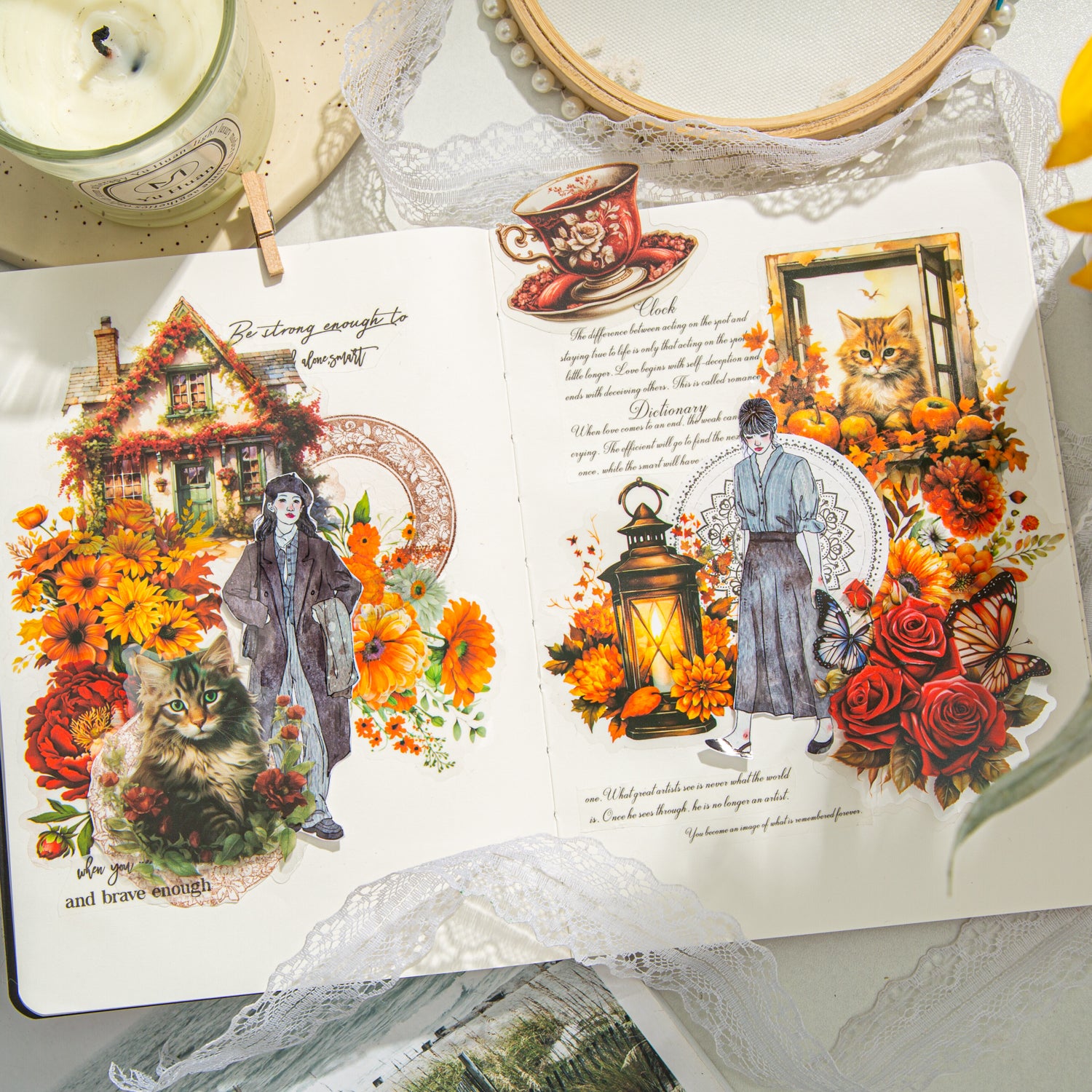 Seasons by the Window Theme Stickers