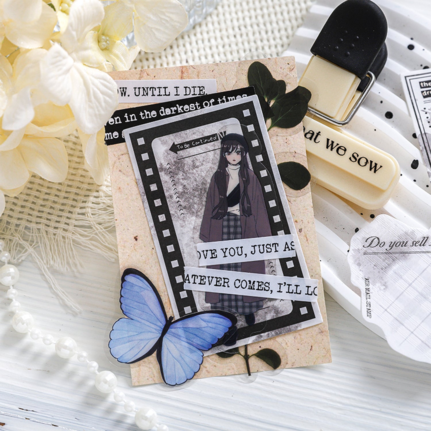 Watercolor Plaid Notebook Sticker