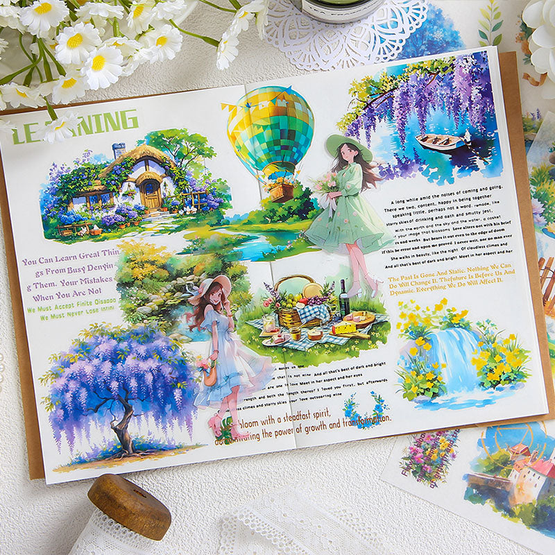 The land is full of orchids Pre-cut Sticker Book