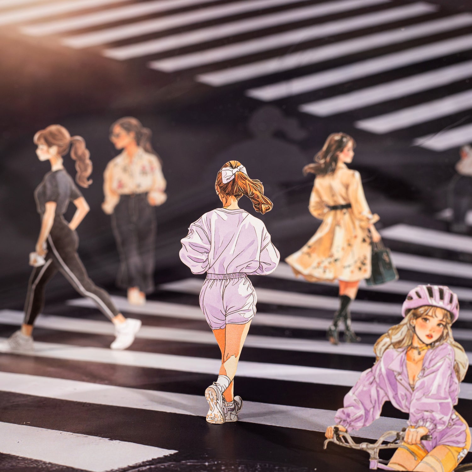 Urban Girl Paper Sticker