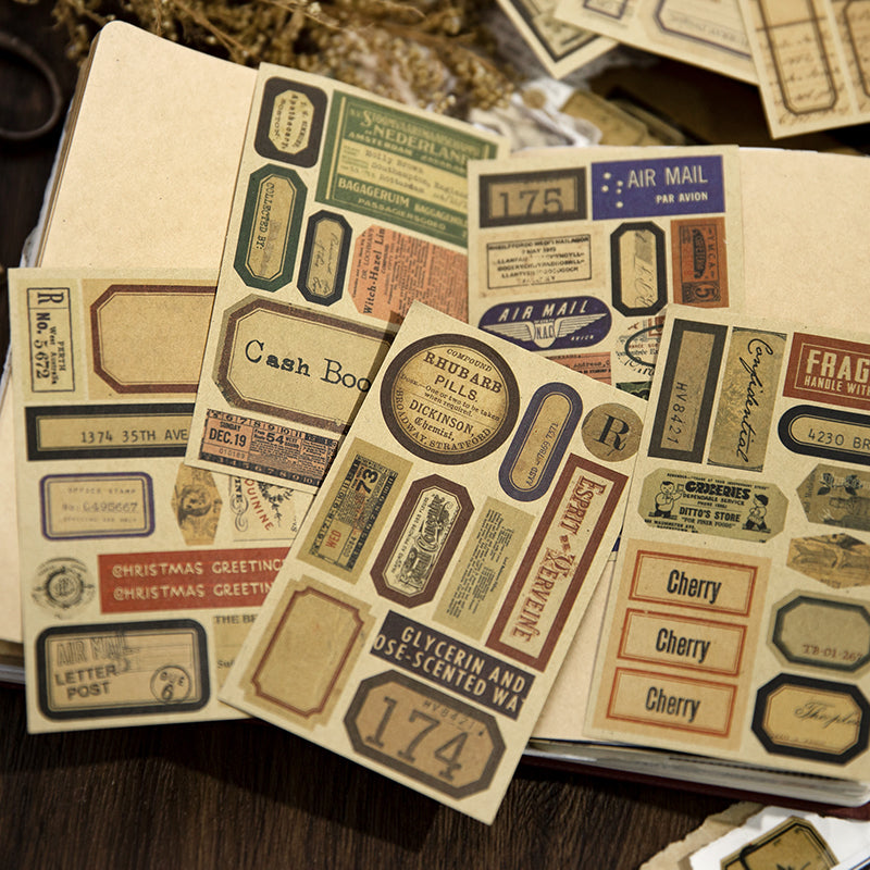 Label record memo Pad Sticker Book