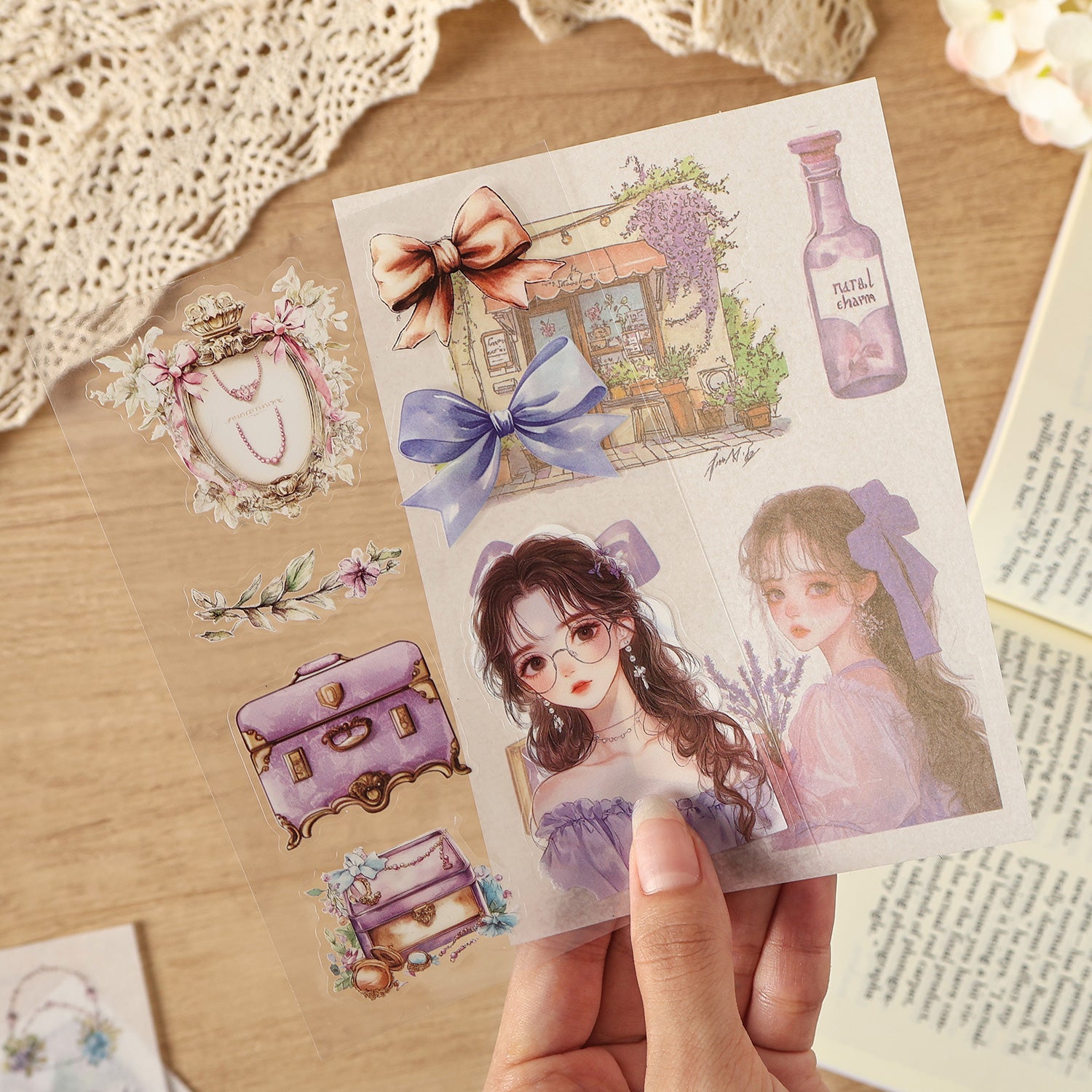 Flowers bring the wind Sticker Book