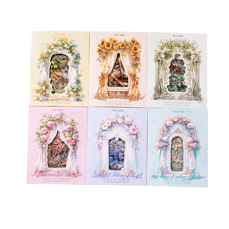 Flower Garden Scrapbooking Journaling PET Sticker