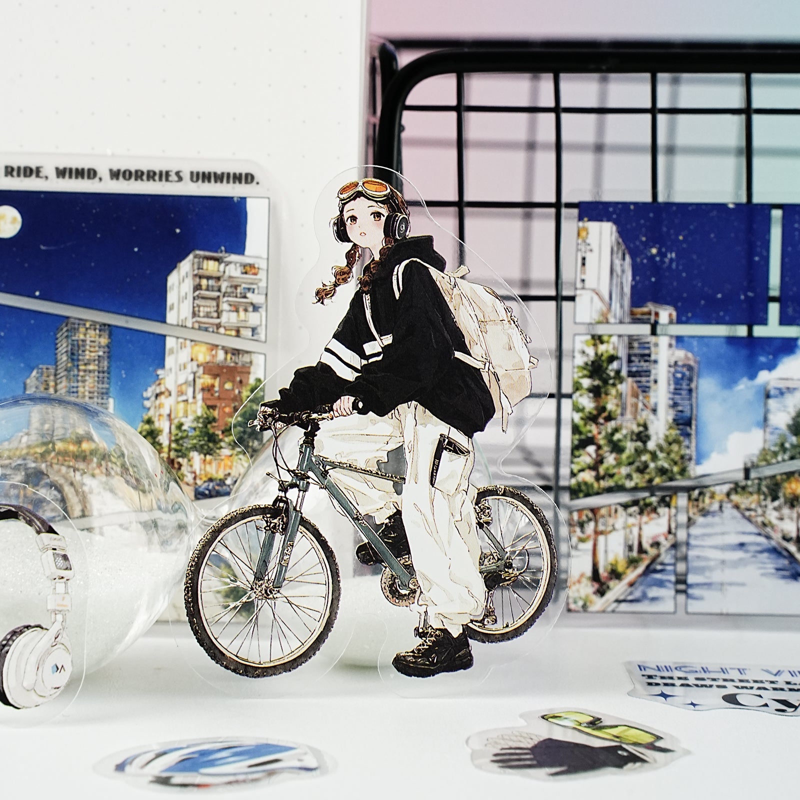 Sporty Girl Character PET Sticker