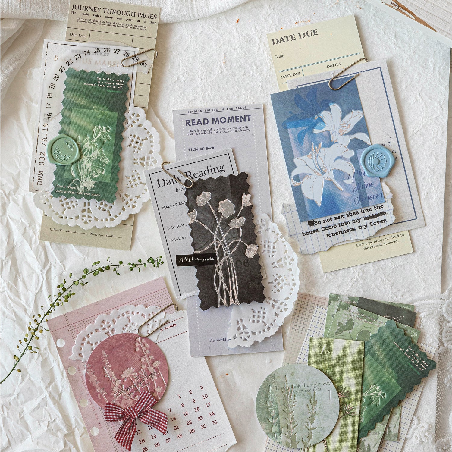 White Kraft Paper Hot Stamping Debossed Matchbox Notes Sticker