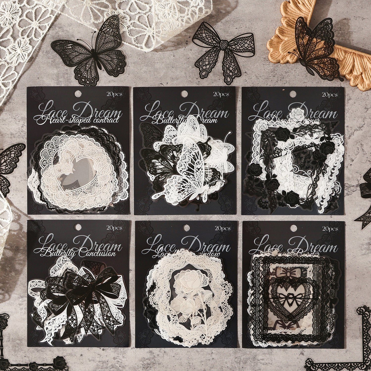 Lace Dream series PET Sticker