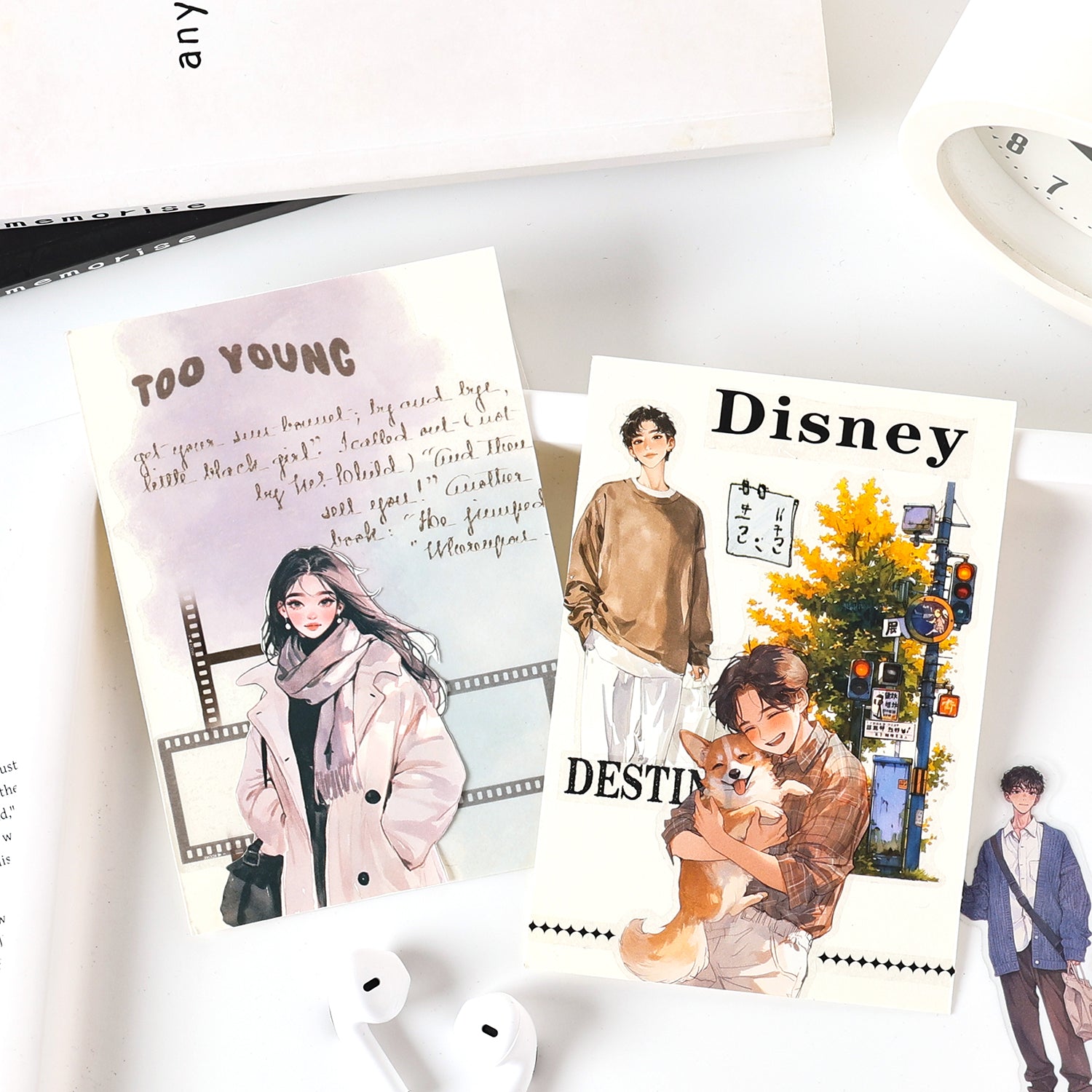 Fashion Character PET Stickers