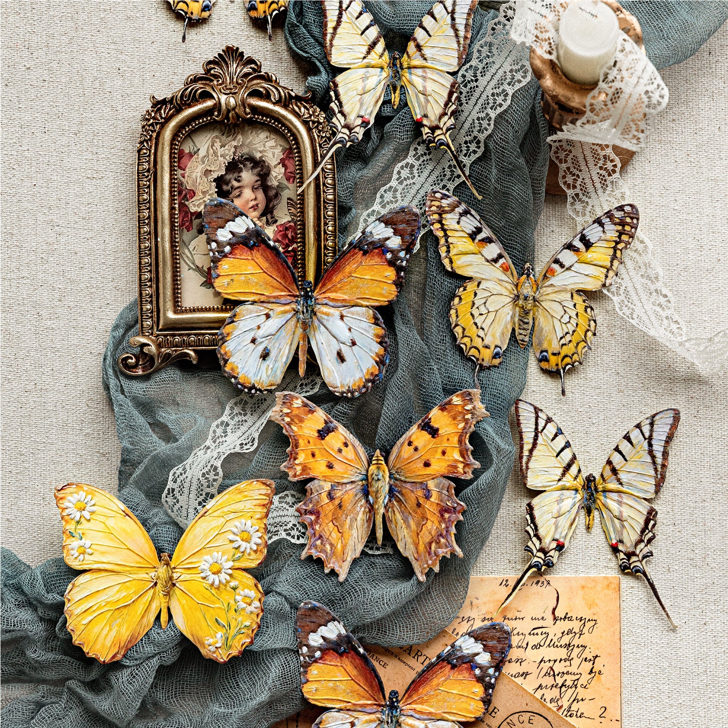 Monet's Butterfly Poetry Series Sticker