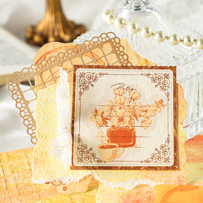 Embossed Printed Scrapbooking Paper