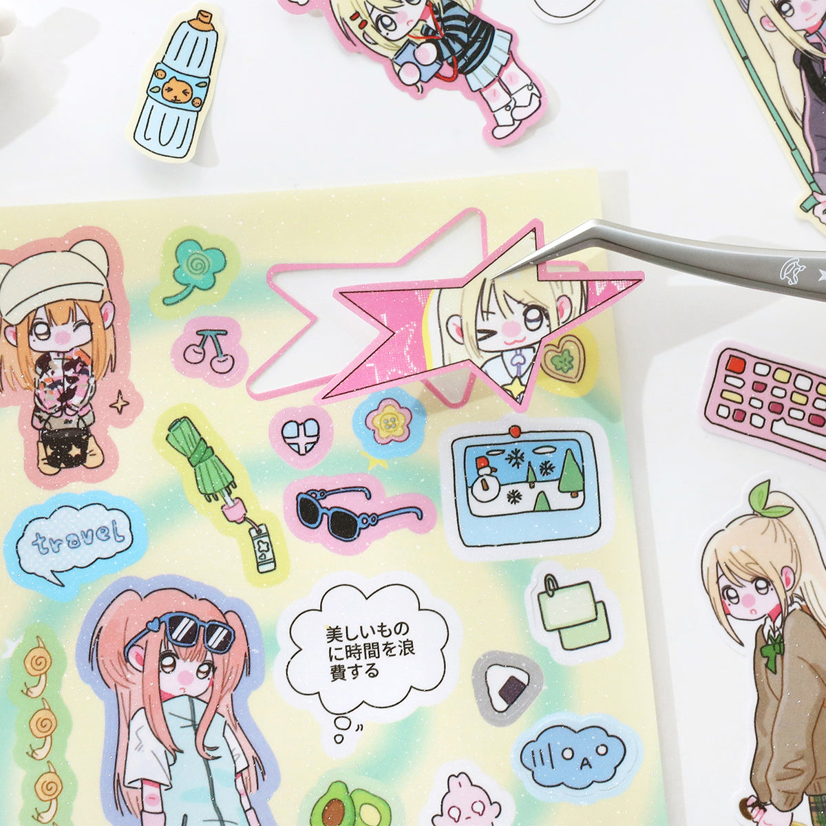 Neon Era Pre-cut Sticker Book