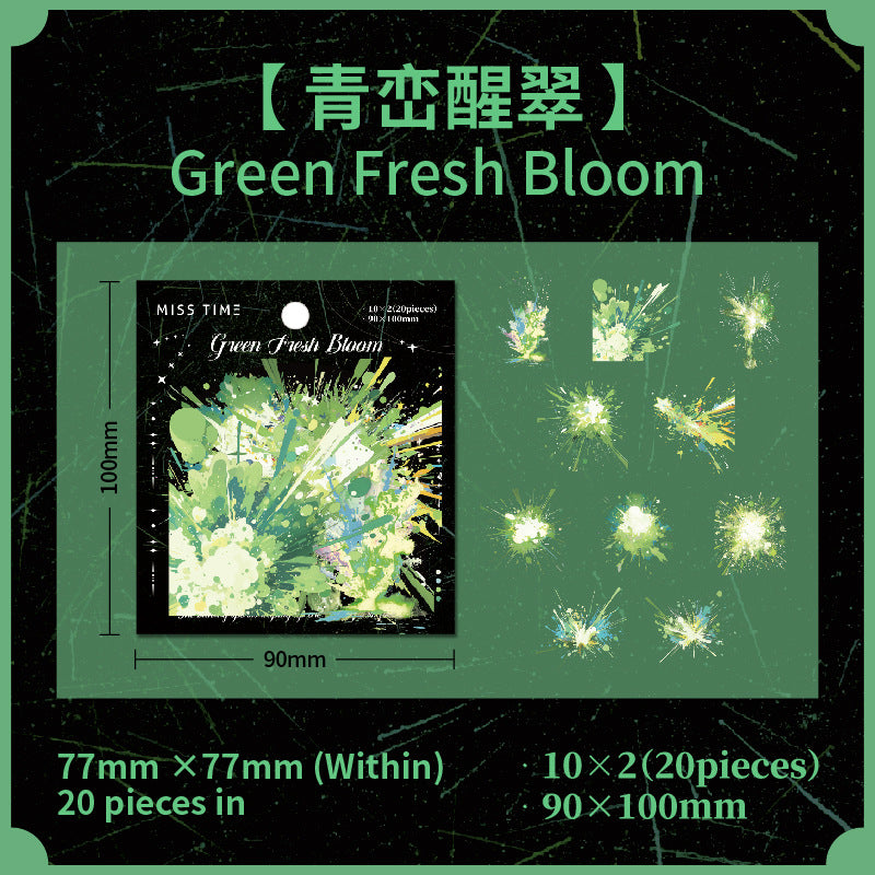 Blooming Fireworks PET Sticker