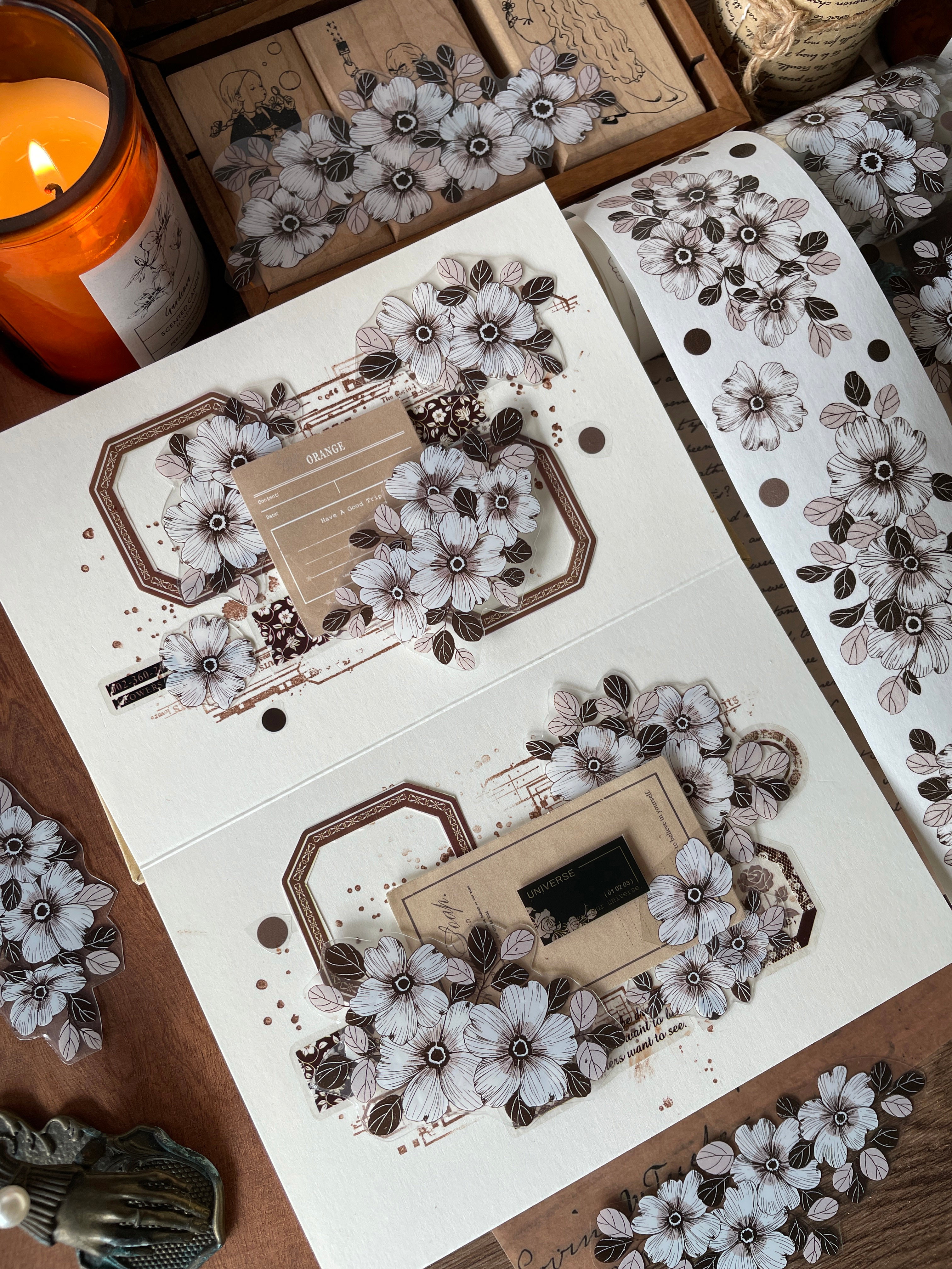 Ginger Camellia Flower Tape (5cm*100cm)