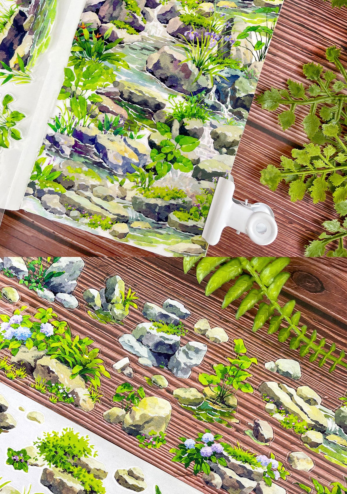 【NEW Studio】 Quiet Stone Landscaping Pre-cut Tape (7cm* 170cm)