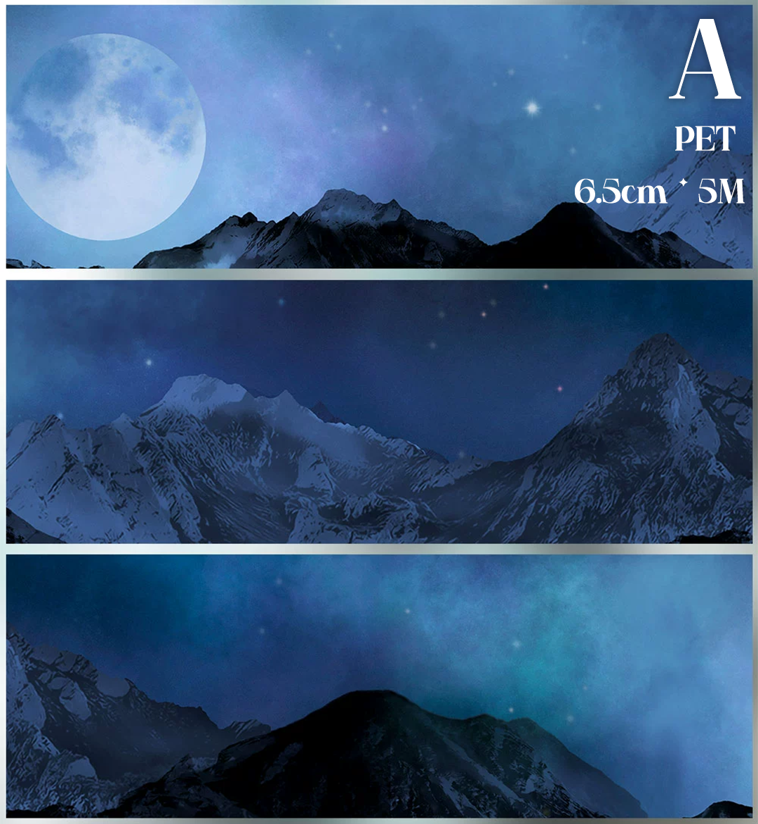 【ZERO】About Night Landscaping Tape(34 Styles)(Whole Roll Tape)