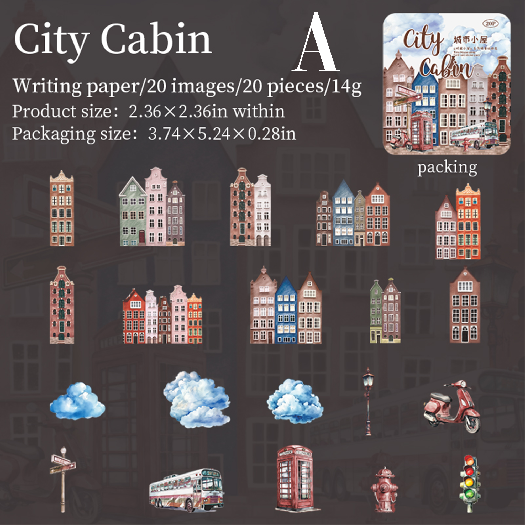 Time Cabin Paper Sticker