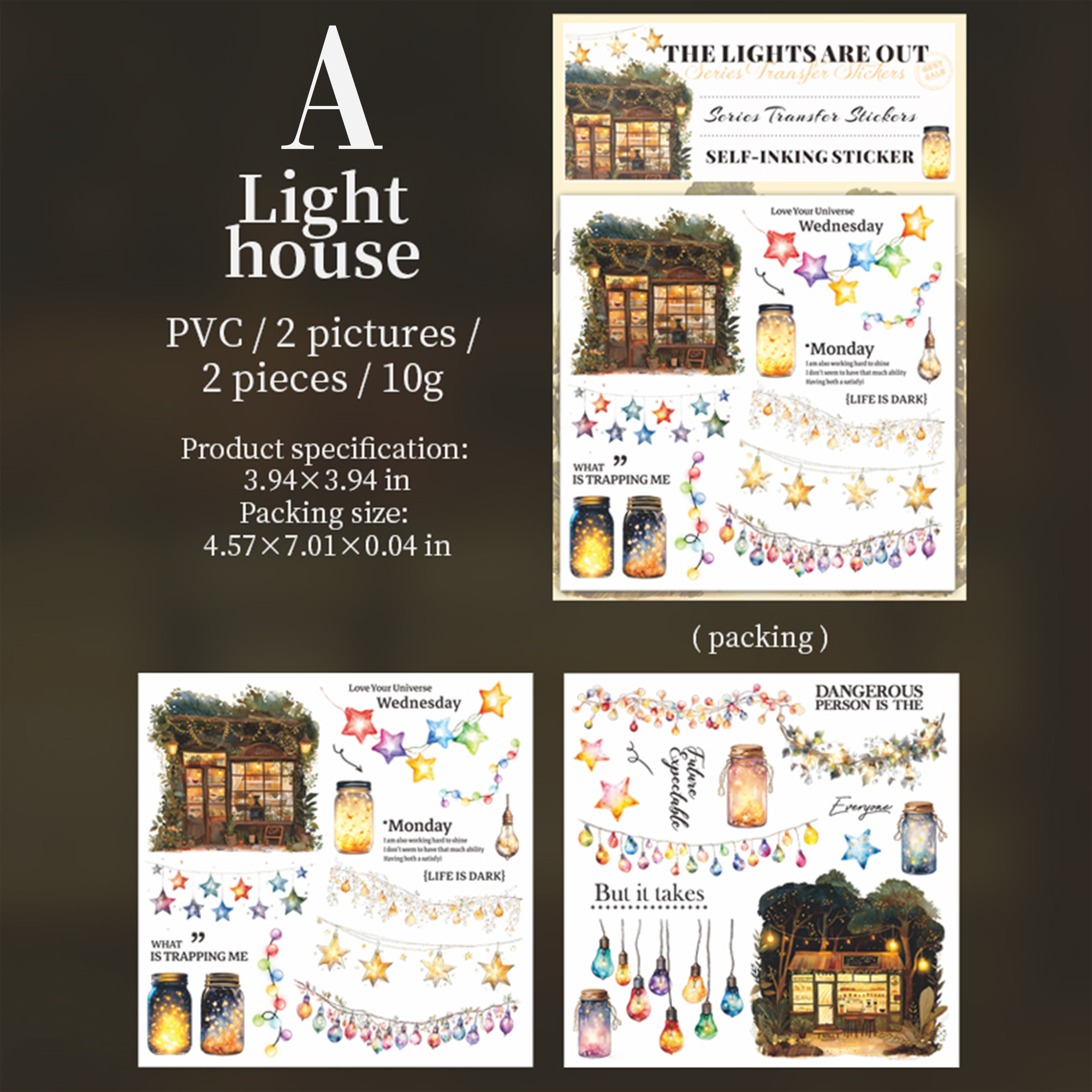 Where The Lights Are Out Transfer sticker