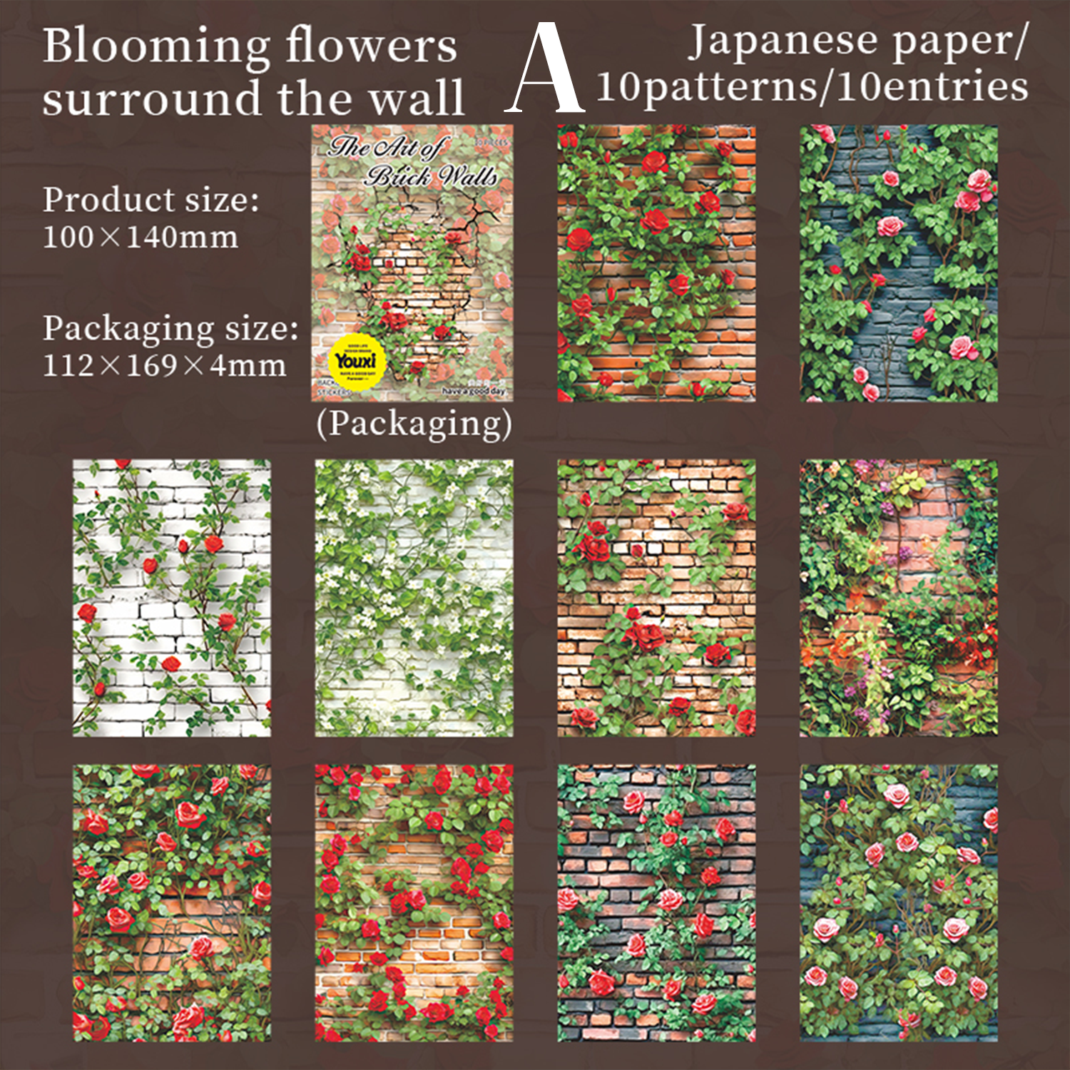 The Art of Brick Walls Washi Sticker