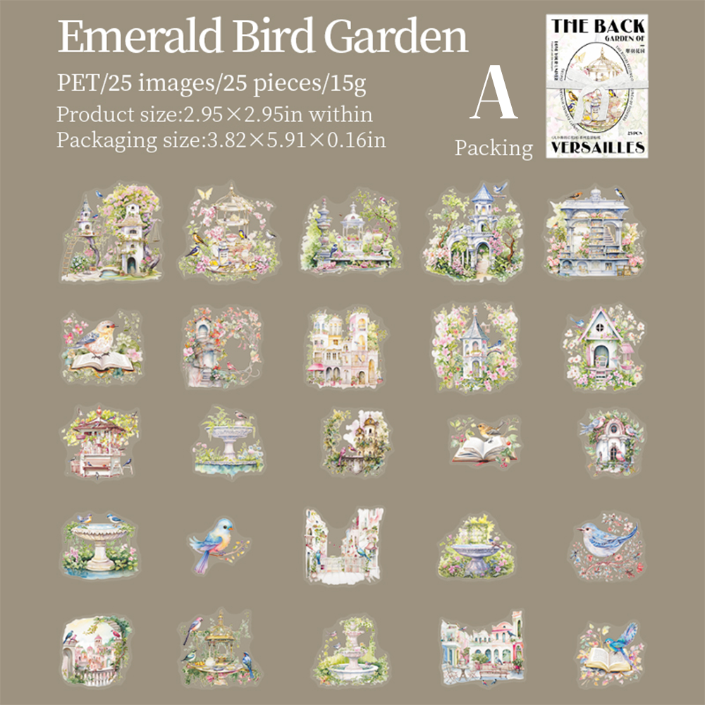 The Back Garden of Versailles PET Sticker