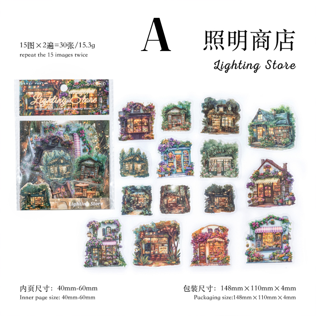 Forest Hut Nature Series PET Sticker