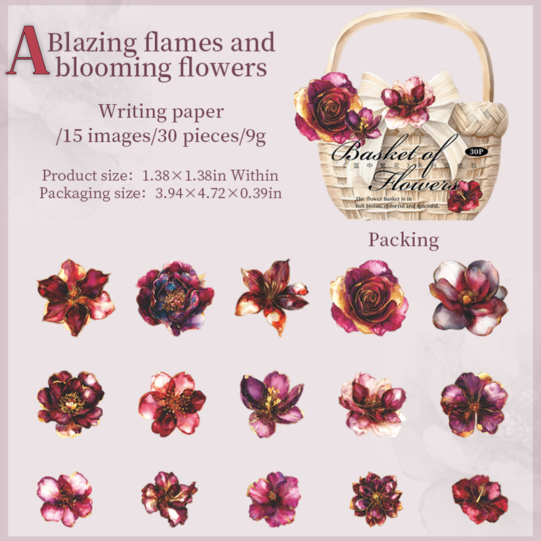 Basket of Flowers Sticker