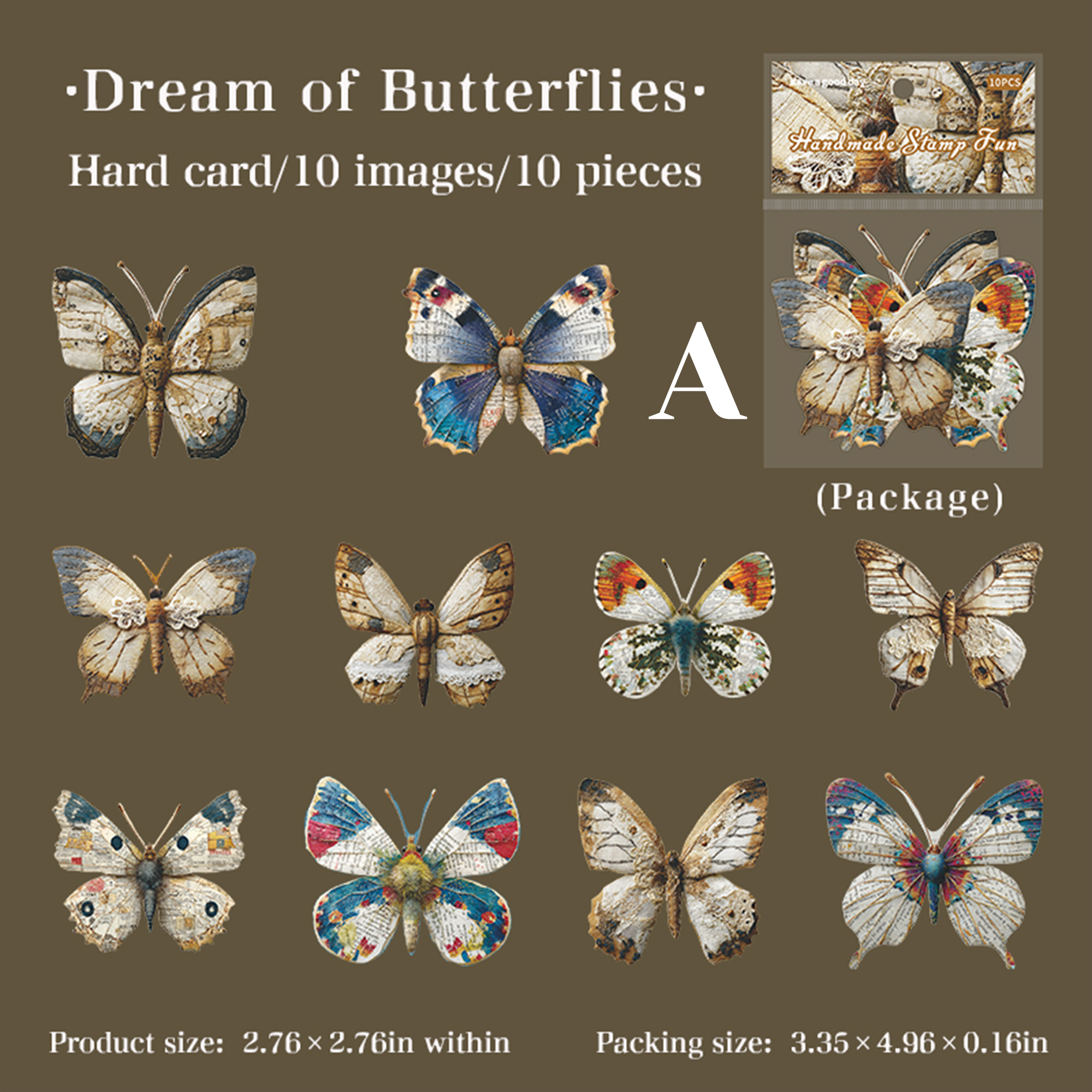 Vintage Garden Hard Card Sticker