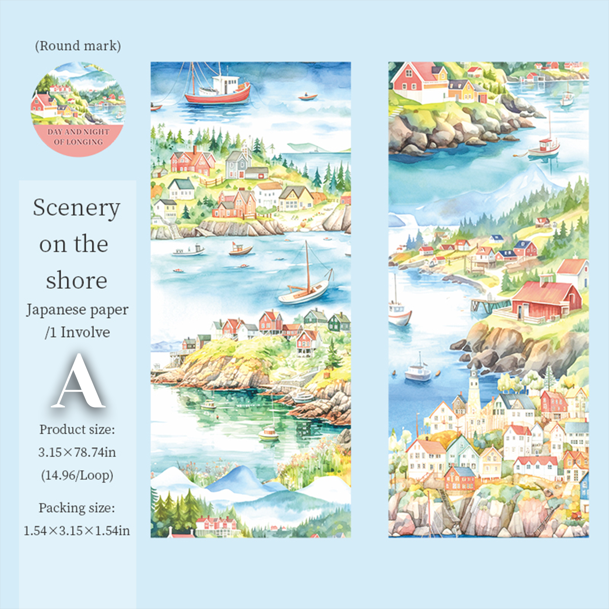 Day and Night of Longing Washi Tape