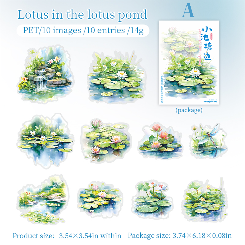 Beside The Small Pond PET Stickers