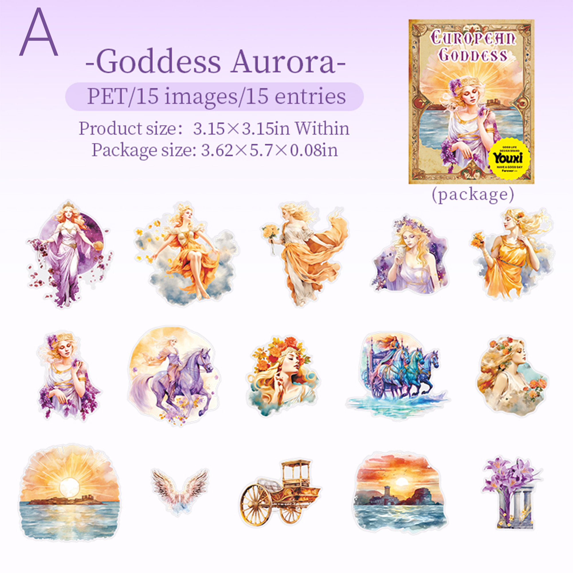 The Book of European Goddesses PET Sticker