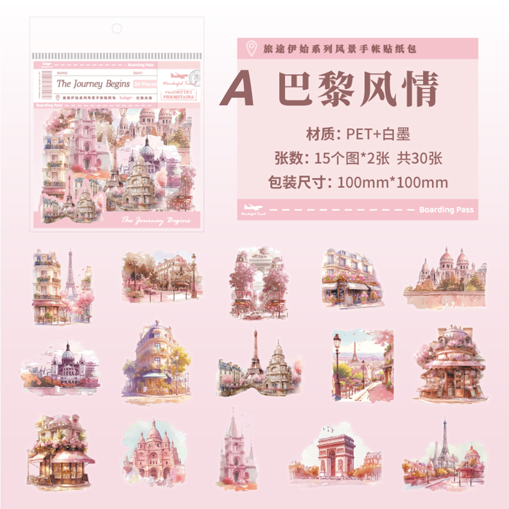 The beginning of the journey PET Sticker