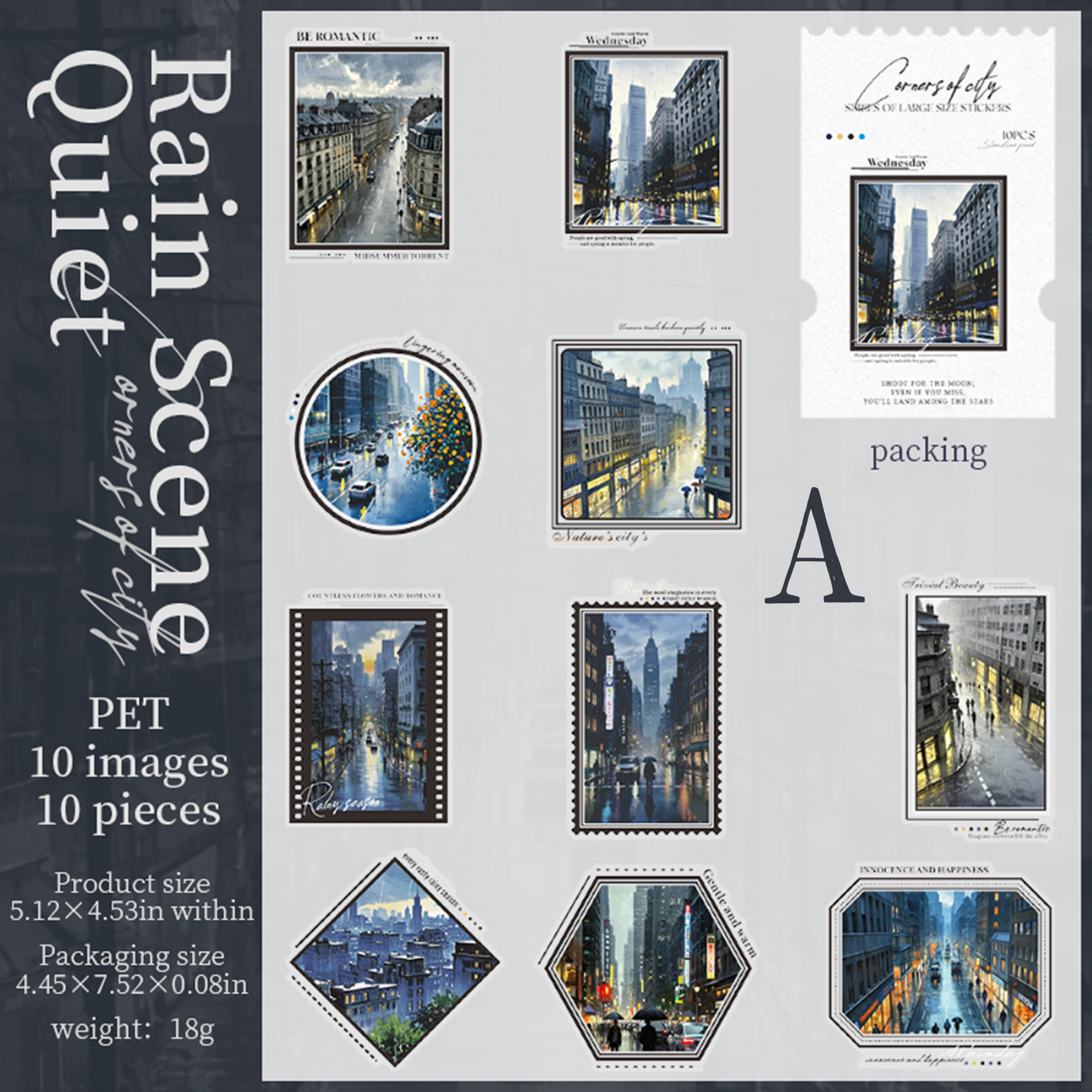 Corner of the City PET Sticker