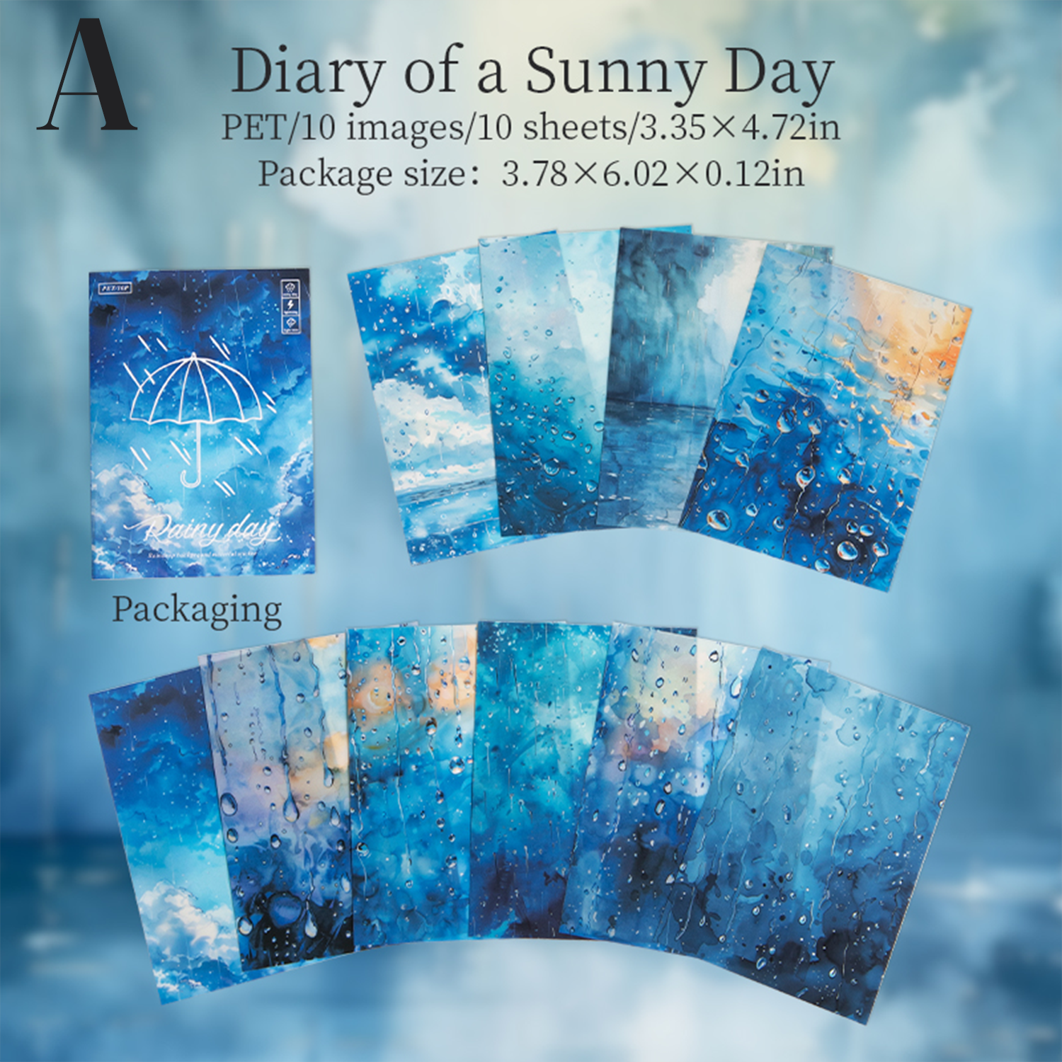 Rainy Day PET Sticker