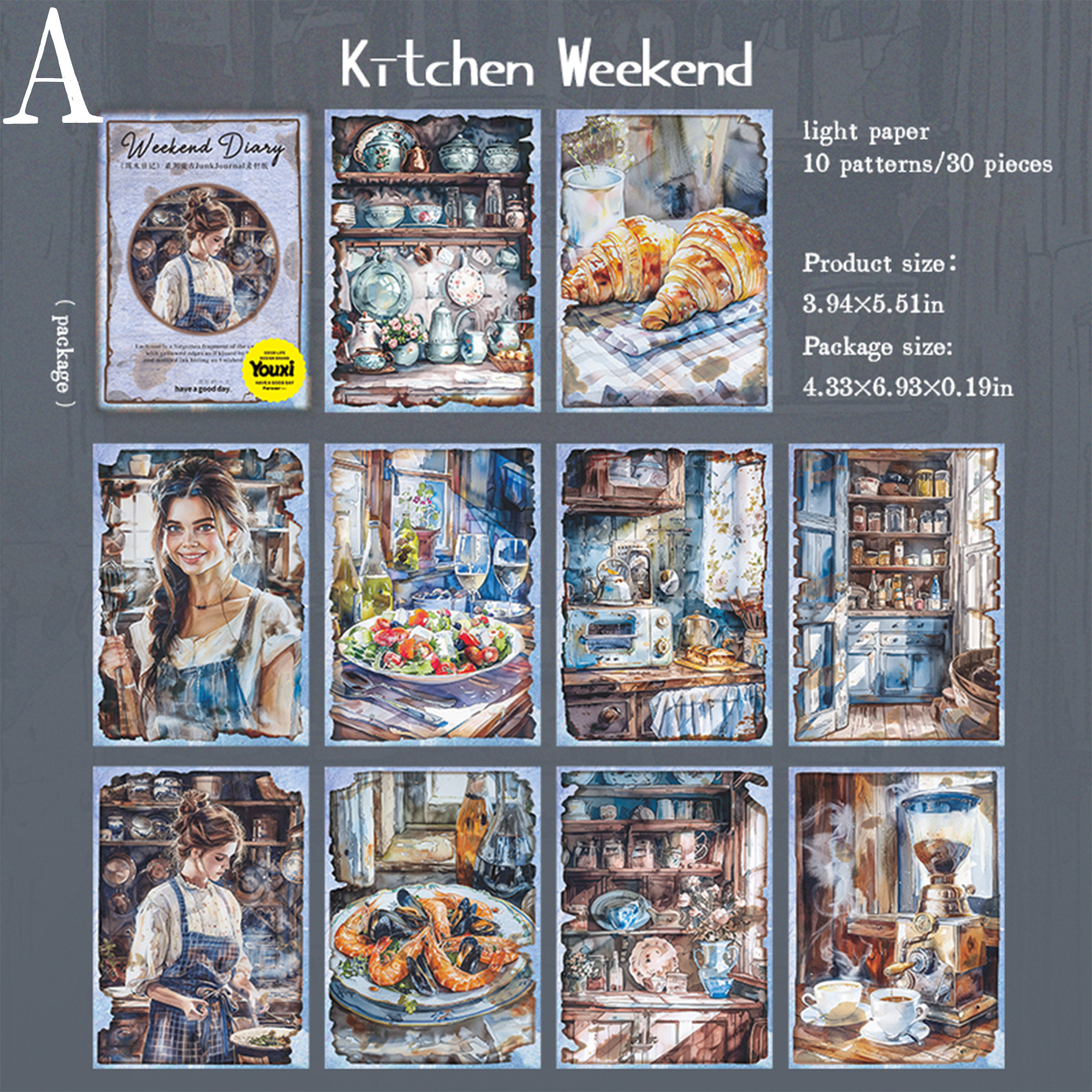 Weekend Diary Scrapbooking Paper