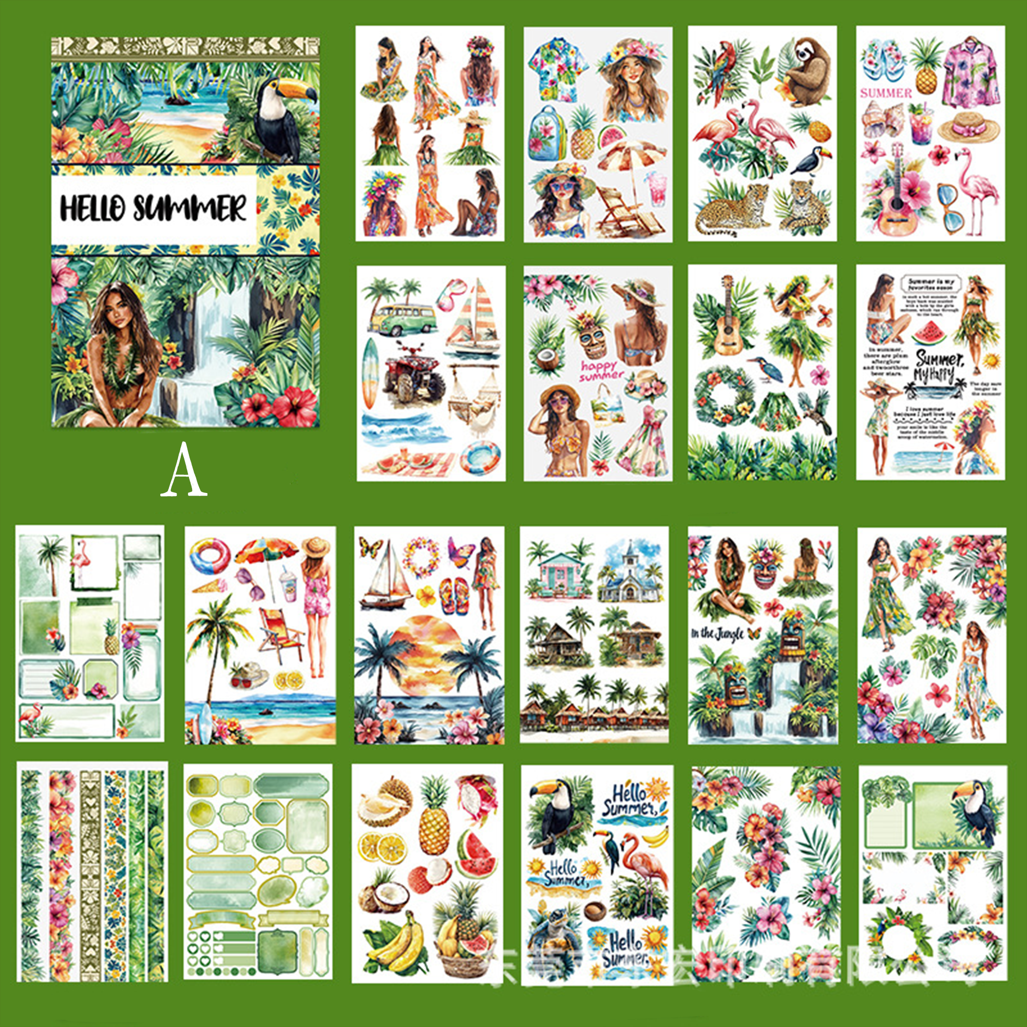 Vintage Sticker Book Vol.18