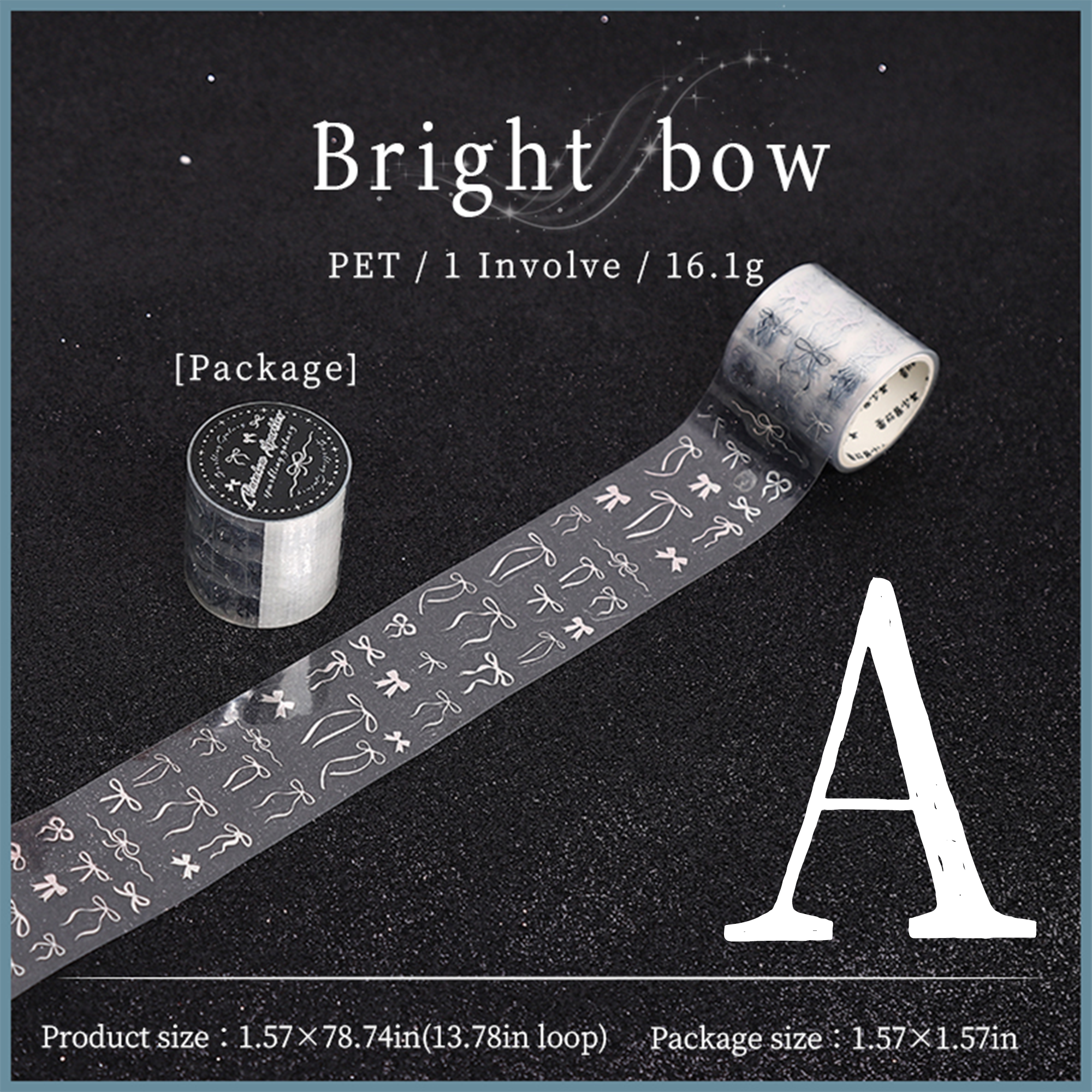 The Shining Stars Small Patterns Pre-cut PET Tape