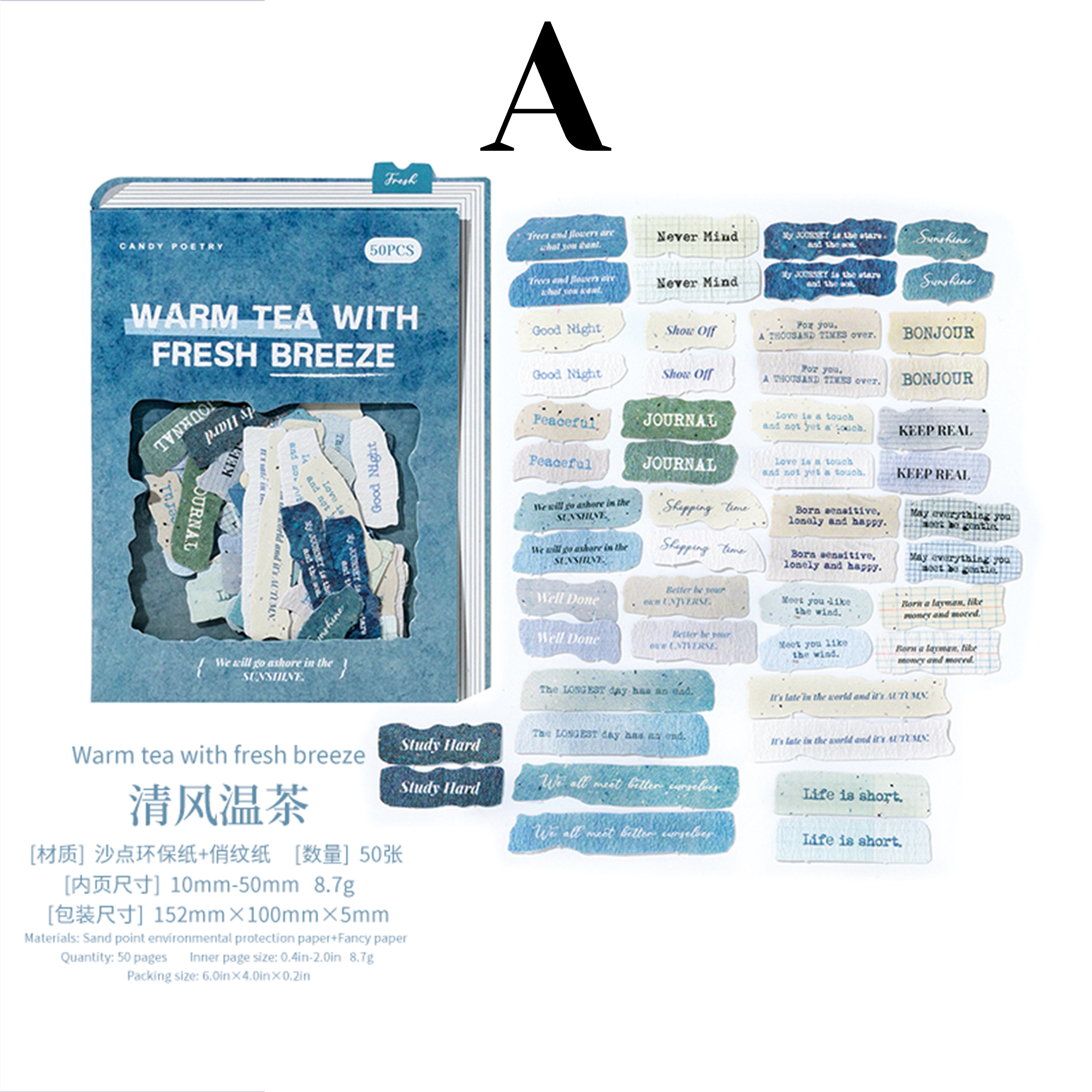 Fragments of the Heart Text Sticker