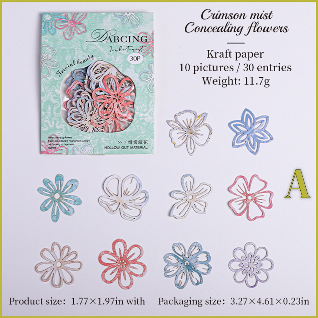 The White Mist is Dancing Scraapbooking Paper