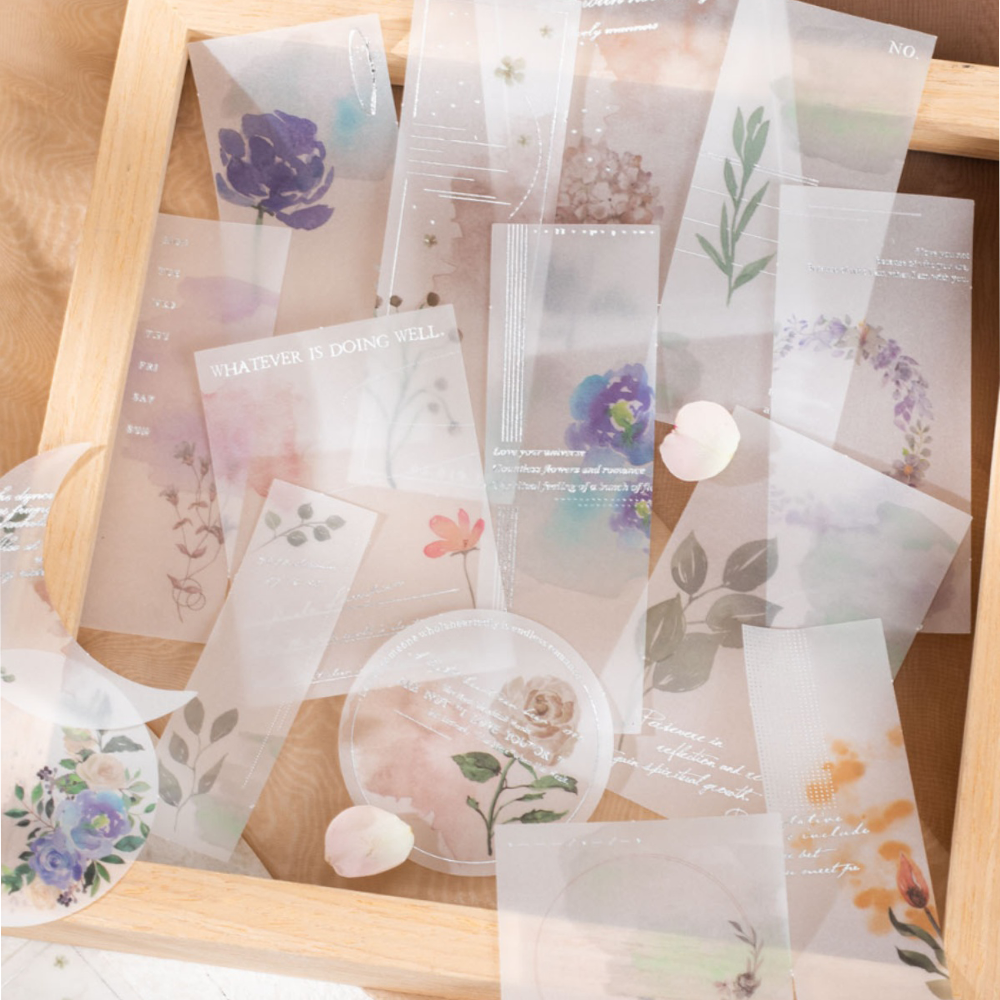 Flower shadows Scrapbooking paper