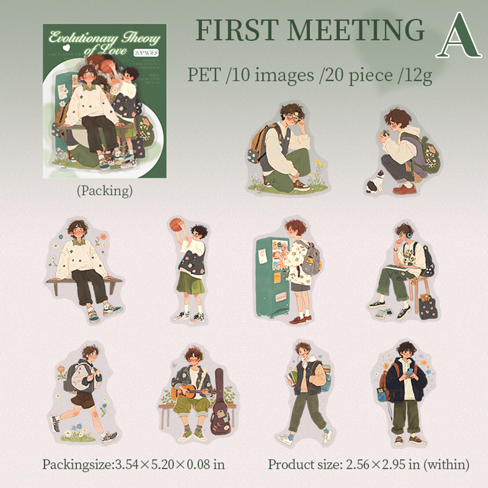 Evolution of Love PET Sticker